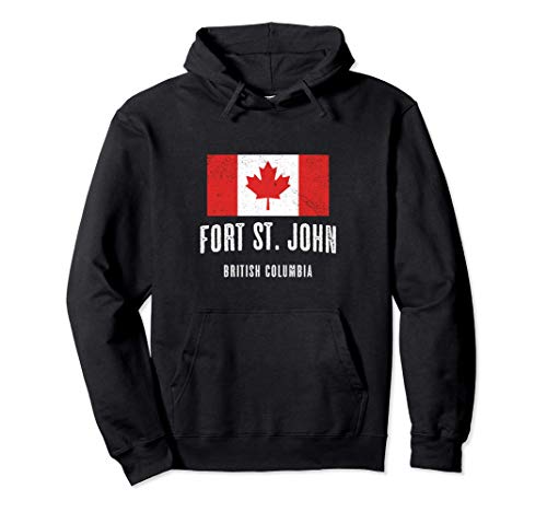 Ciudad de Fort St. John - CANADÁ | Bandera Canadiense Ropa - Sudadera con Capucha