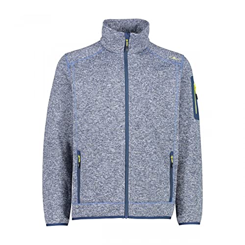 CMP Knit Tech mélange Fleece Jacket Chaqueta de Forro Polar, Blue Ink-Storm, 50 para Hombre