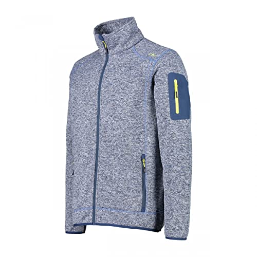 CMP Knit Tech mélange Fleece Jacket Chaqueta de Forro Polar, Blue Ink-Storm, 50 para Hombre