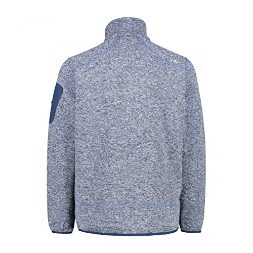 CMP Knit Tech mélange Fleece Jacket Chaqueta de Forro Polar, Blue Ink-Storm, 50 para Hombre