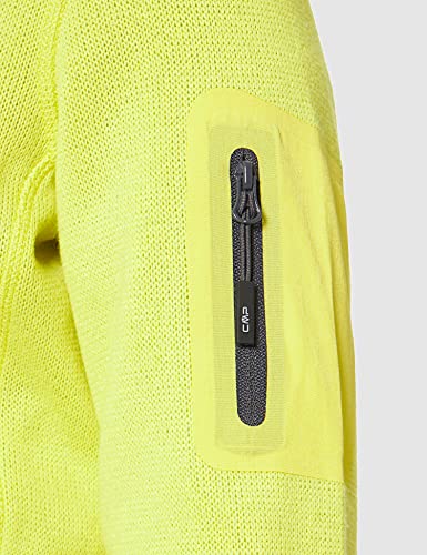 CMP Knit Tech mélange Fleece Jacket Chaqueta de Forro Polar, Lima, 44 para Mujer