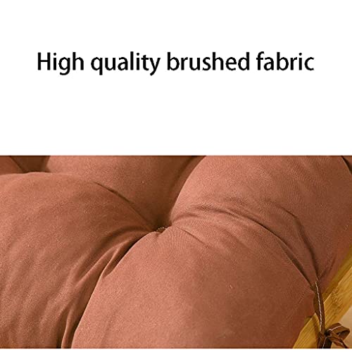 Cojín de baño Chaise Longue Cojín reclinable en color liso cepillado; anti-sarna gruesa de doble cara; cojín de balancín de ventana salediza con relleno de algodón perlado; alto (sin incluir la silla