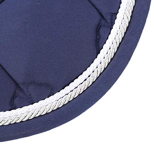 Cojín de Silla de Montar de Caballo de Cuerda Doble Transpirable, Cojín de Silla de Montar de Caballo, para Mascotas de Caballos(Navy Blue)
