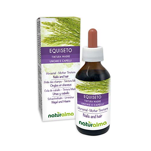 Cola de caballo (Equisetum arvense) hierba Tintura Madre sin alcohol Naturalma | Extracto líquido gotas 100 ml | Complemento alimenticio | Vegano