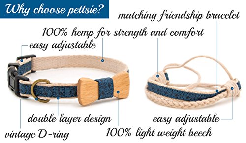 Collar con pajarita para perros y brazalete de amistad marca Pettsie