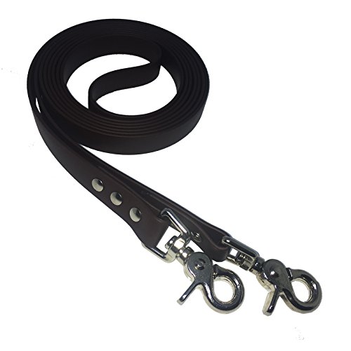 Collar & Leash C&L BR523 - Riendas cerradas para caballo (19 mm, BioThane®, 2,75 m), color marrón oscuro