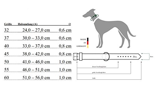 Collar para perro Hunter, alce redondo y suave, cuero de alce, tamaño 41-46 cm, coñac