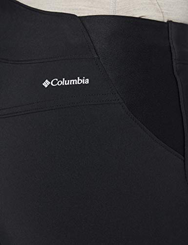 Columbia Back Beauty Passo Alto Heat Pantalón térmico de Senderismo, Mujer, Negro (Schwarz), 6 R