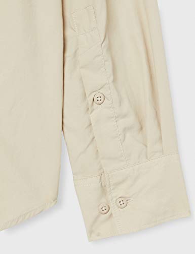 Columbia Camisa de Excursionismo de Manga Larga para Hombre, Silver Ridge II Long Sleeve Shirt, Beige (Fossil), S
