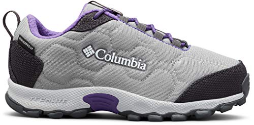Columbia FIRECAMP SLEDDER 3 Zapatos multideporte impermeables para niños, Gris(Monument, Emperor), 27 EU