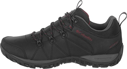 Columbia Peakfreak Venture Waterproof Zapatos impermeables para Hombre, Negro (Black, Vintage Red), 44 EU