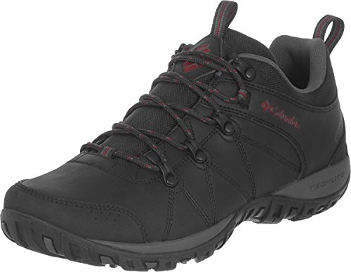 Columbia Peakfreak Venture Waterproof Zapatos impermeables para Hombre, Negro (Black, Vintage Red), 44 EU