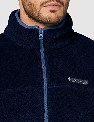 Columbia Rugged Ridge II Sherpa Fleece Chaqueta, Hombre, Collegiate Navy, Bluestone, L