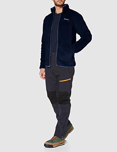 Columbia Rugged Ridge II Sherpa Fleece Chaqueta, Hombre, Collegiate Navy, Bluestone, L