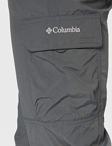 Columbia Silver Ridge II Cargo , Pantalones de senderismo cargo para Hombre, Gris (Grill)