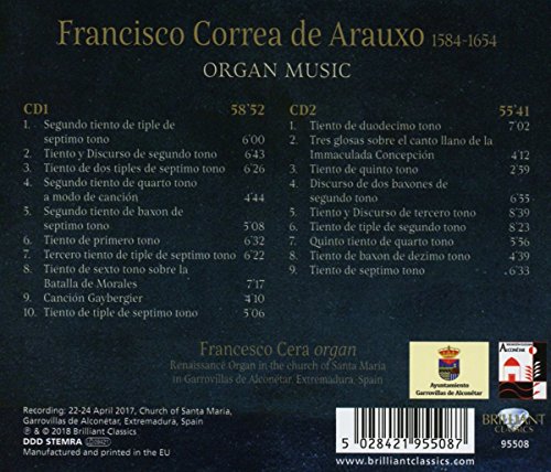 CORREA DE ARAUXO: Organ Music