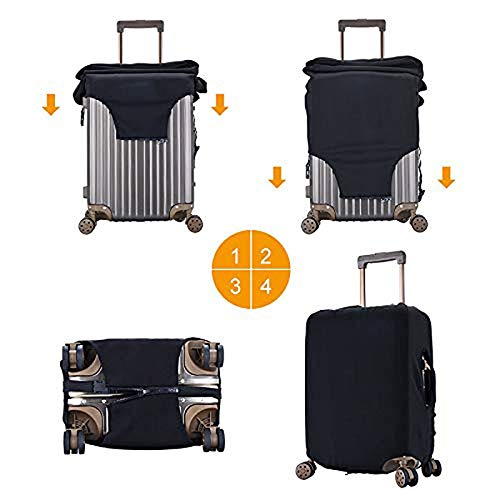 COSNUG Funda para equipaje (solamente) con bandera italiana de viaje para maleta protectora para equipaje de 18 a 32 pulgadas, multicolor, 80