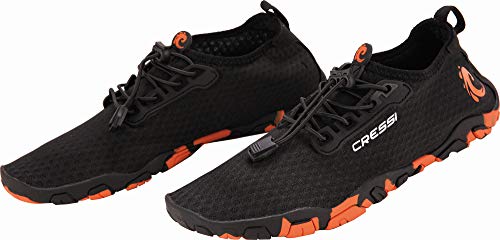 Cressi Molokai Shoes Calzado Deportivo multipropósito, Unisex Adulto, Negro/Naranja, 36 EU