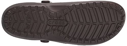 Crocs Classic Lined Clog, Zuecos Unisex Adulto, Espresso/Walnut, 46/47 EU
