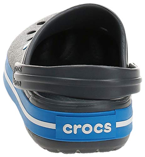 Crocs Crocband Unisex Adulta Zuecos, Gris (Charcoal/Ocean), 41/42 EU