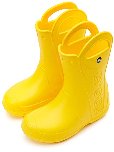 crocs Handle It Rain Boot Kids Amarillo Croslite