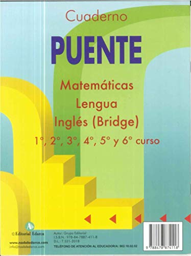 Cuaderno De Matemáticas. Puente 4º Curso Primaria. Ejercicios Básicos Para Preparar El Paso De Ciclo - 9788478874118