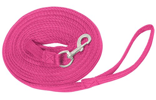 Cuerda de entrenamiento para caballo, 8 metros, color rosa