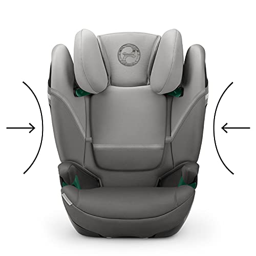 CYBEX Gold Silla de coche Solution S2 i-Fix, Para coches con y sin ISOFIX, 100 - 150 cm, De 3 a 12 años aprox. (15 - 50 kg), Gris (Soho Grey)