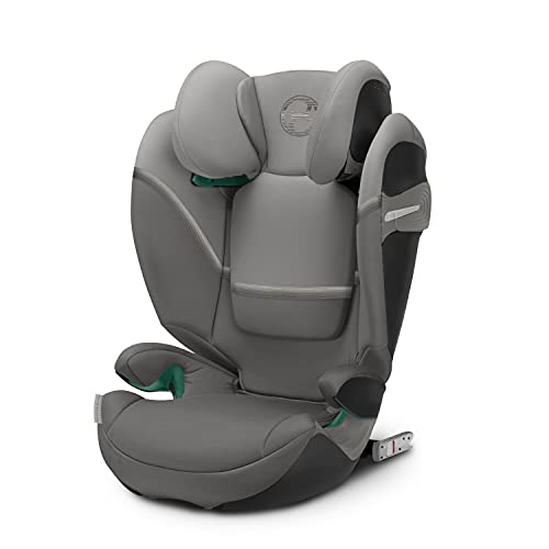 CYBEX Gold Silla de coche Solution S2 i-Fix, Para coches con y sin ISOFIX, 100 - 150 cm, De 3 a 12 años aprox. (15 - 50 kg), Gris (Soho Grey)