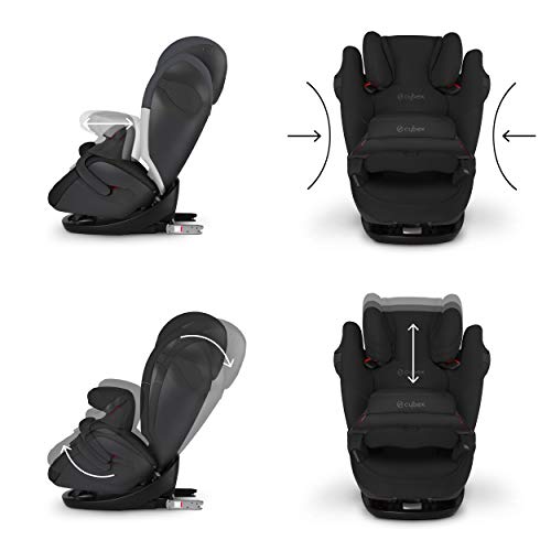 Cybex Silver Pallas M-Fix 519001097 Silla de Coche Grupo 1/2/3, 2 en 1 para Niños, para Coches con y sin Isofix, Colección Color 2021, Gris (Gray Rabbit)