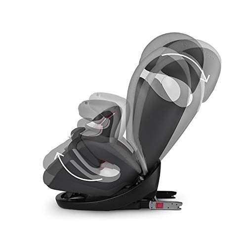Cybex Silver Pallas M-Fix 519001097 Silla de Coche Grupo 1/2/3, 2 en 1 para Niños, para Coches con y sin Isofix, Colección Color 2021, Gris (Gray Rabbit)