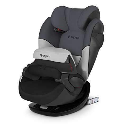 Cybex Silver Pallas M-Fix 519001097 Silla de Coche Grupo 1/2/3, 2 en 1 para Niños, para Coches con y sin Isofix, Colección Color 2021, Gris (Gray Rabbit)