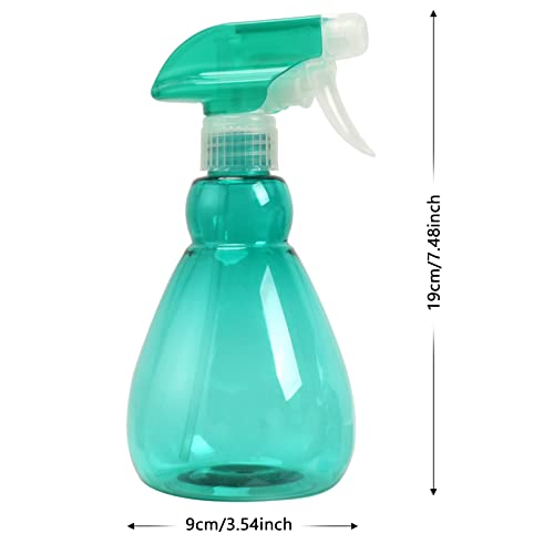 Cymax 2PCS 500ML Botella de Spray Vacías Botella de Aerosol Plástico Transparante para Regar Plantas,Verde + Azul