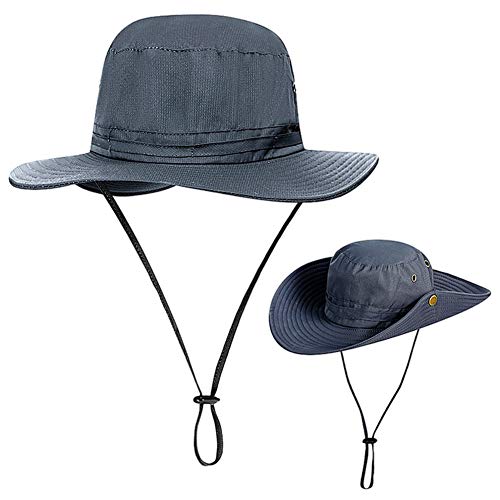 CYSJ Sombrero para el Sol, Sombrero de Montañismo, Anti-UV Acampada Senderismo, Adulto Unisexo Ajustable Plegable Sombrero de Pescador, Adecuado para Deportes al Aire Libre y Camping