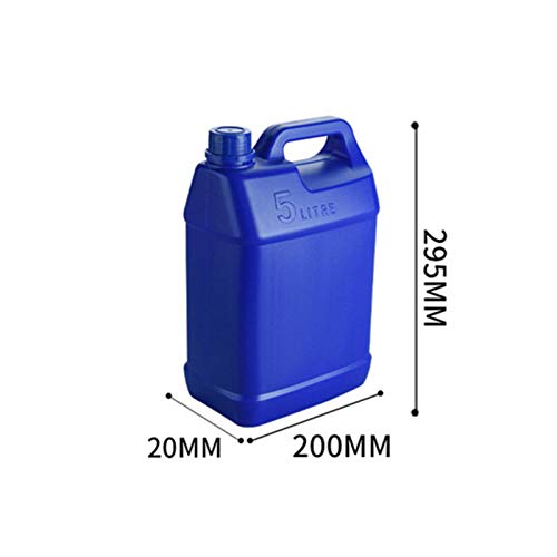 Dacyflowe 20/05/25 litros Tanques de Gasolina de plástico Contenedor de Aceite de Gasolina Jarras de Combustible Contenedor con Tapa, depósito de Combustible de Gas portátil de Repuesto, HDPE, Azul