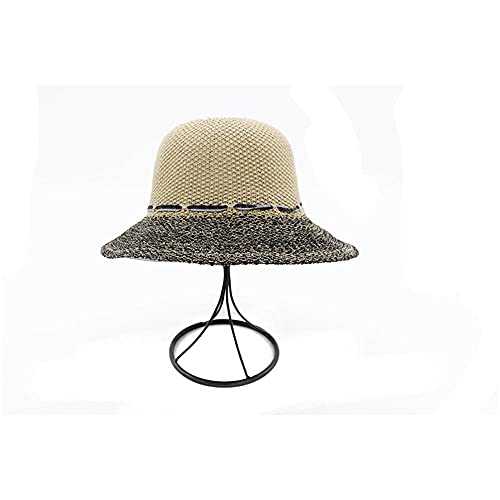 Damas Plegables Sombrero de Pescador y Verano Protector Solar Sun Sun Hat Hat Hat Bow Ruffled Hombrero de Cuenca Sombrero de Viaje Pesca de Pesca Golf Montar a Caballo-C9