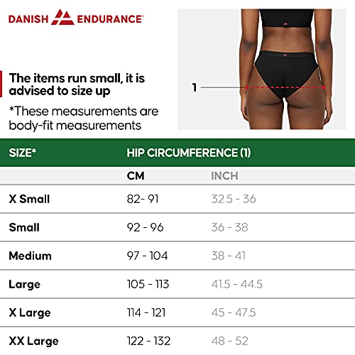 DANISH ENDURANCE Microfiber Sports Hipster 3 Pack (Multicolor (1 x Negro, 1 x Gris, 1 x Rosa), Medium)