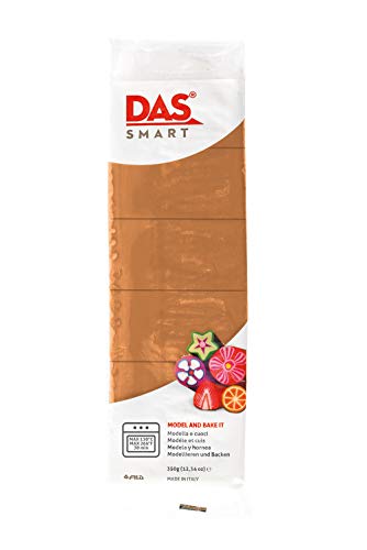 DAS Smart, Pasta de modelar a Base de PVC, Caramelo, 16 x 5,8 x 3,5 cm