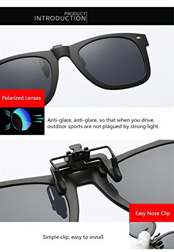 DAUCO miopía gafas de sol polarizadas gafas de visión nocturna clip-en la lente conveniente