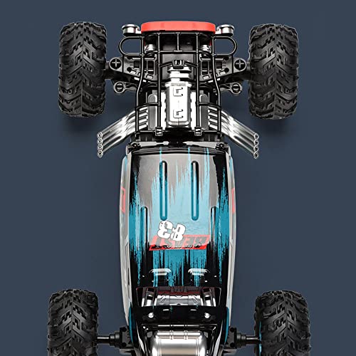 DBXMFZW Coche de carreras deportivo RC de alta velocidad con relación 1/10 adulto Vehículo RC eléctrico inalámbrico 2.4G Camión RC de cuerpo robusto y neumáticos resistentes al desgaste Velocidad hast