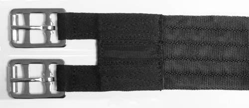 Derby Originals Suave Nylon Web cincha para sillines de Inglés con Hebillas - 16-6095BK-34, 86,36 cm, Negro