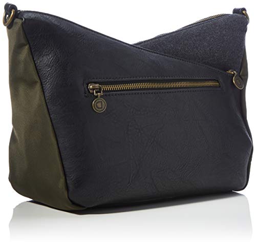 Desigual Accesorios Fabric Across Body Bag, Bolsa para Cuerpo Mujer, Negro, U