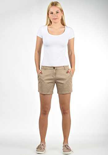 Desires Kathy Pantalón Tejano Vaquero Corto Shorts para Mujer Elástico, tamaño:34, Color:Simple Taupe (0162)