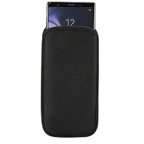 DFV mobile - Funda Tipo Calcetin de Neopreno Impermeable, Suave, Fina y Protectora de Golpes para Nokia Lumia 530 (Nokia Rock) (2014) - Negra