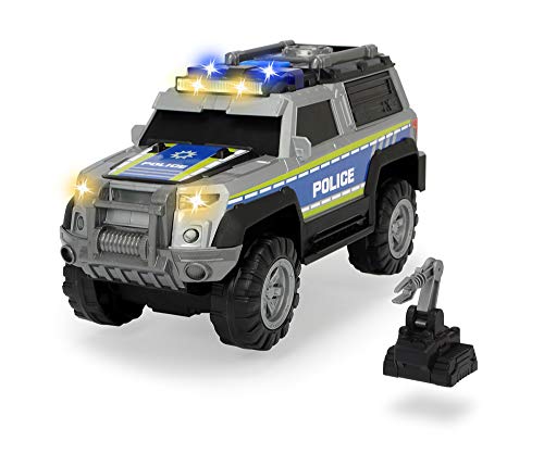 Dickie- Vehículo de policía SUV luz y Sonido Action Series 30cm 3306003 Coche Juguete