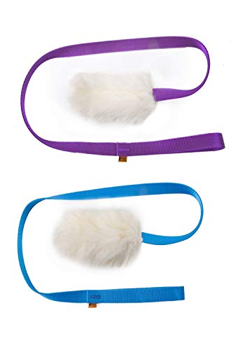 DINGO - Juguete para perro - cazador de piel de oveja con correa violeta larga 130 cm, arrastrador de recompensa motivación agilidad para entrenamiento y diversión 15582