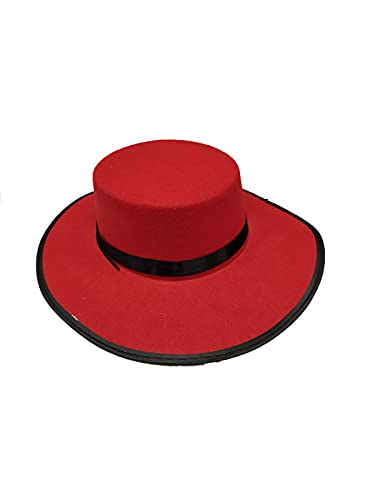 DISBACANAL Sombrero cordobés Rojo - Perimetro 58c