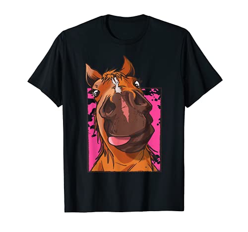 Diseño de caballos para el establo y todos los jinetes y jinetes. Camiseta