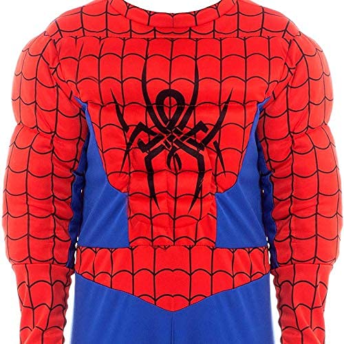 Disfraz Superhéroe Spider Niño (Talla Infantil Desde 3 a 12 años) [Talla 3-4 años]| Traje Cosplay Héroes para Fiestas Disfraces Carnaval Halloween Cumpleaños