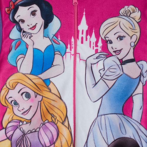 Disney Disney Princesa - Pijama de forro polar todo en uno, top con mangas largas y parte inferior con puños para niñas 2-3 años Rosa